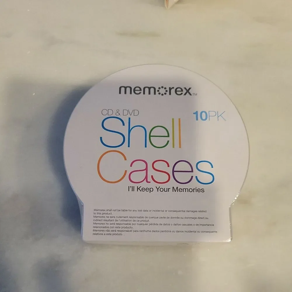 MEMOREX C-SHELL CASES CLEAR 10PK